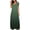 Green, variant on Kmonabie Women Maxi Dresses Boho Beach Sundress Round Neck Short Sleeve Loose Casual Flowy Vacation Travel Dress with Pockets, Light Blue M