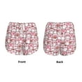 thumbnail image 6 of Uemuo Kawaii Pig Pattern Women's Athletic Shorts High Waisted Running Shorts with Liner Pockets Gym Elastic Workout Shorts-Small, 6 of 9