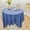 Blue, variant on VALSEEL 60%Cotton,40%Linen Tablecloths With Fringe For Small Tables, 55x55 Inch Linen Sqaure Table Cloth For Wedding, Party, Indoor,Outdoor, Machine Washable