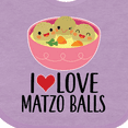 thumbnail image 4 of Inktastic I Love Matzo Balls Boys or Girls Baby Bib, 4 of 4