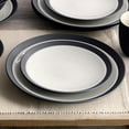 thumbnail image 3 of Noritake Colorwave Graphite Set of 4 Rim Dinner Plates, 3 of 7