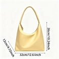 thumbnail image 4 of ibiyuan Shoulder Bags For Women Timeless Solid Color Minimalist Soft Shoulder Carryall Tote Bag for Women, Elegant Everyday Crossbody Hand Purse Mom Gifts, 4 of 6