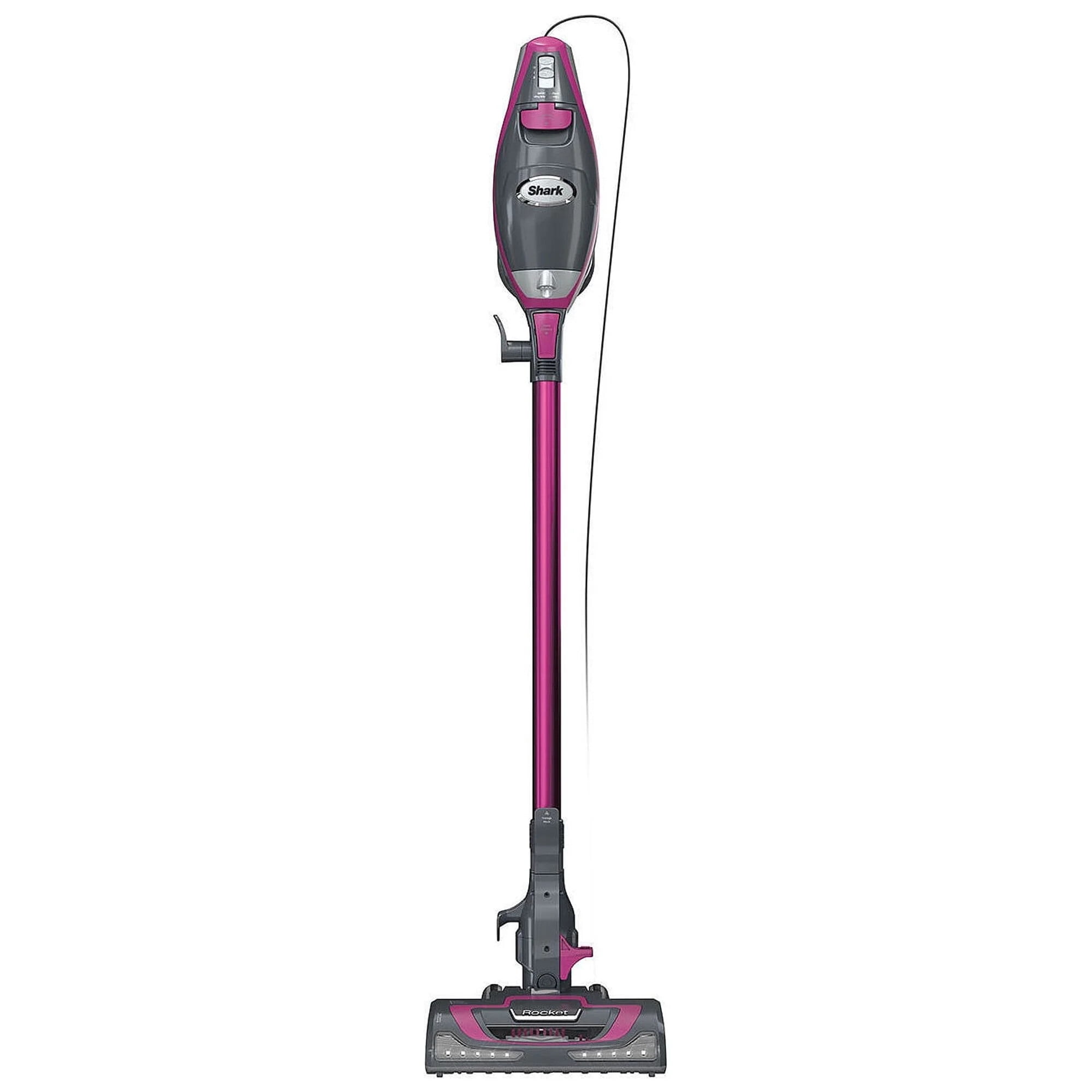 Shark Rocket Pro DLX Corded Stick Vacuum, Carpet and Hardfloors, Pet Friendly, Advanced Swivel Steering, XL Cup, Anti-Allergen Dust Brush, Removable Handheld, HV371 Fuchsia