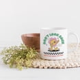 thumbnail image 2 of Don't Look Back, You're Not Going That Way Quote with Retro Flower Art Merch Gift, White 11oz Ceramic Mug, 2 of 5