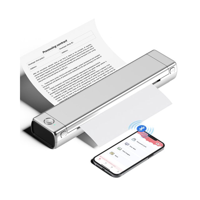 Impresora portátil Phomemo M08F inalámbrica Bluetooth sin tinta