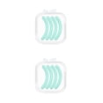 thumbnail image 2 of Seitruly Recambios para rizador de pestañas, no fáciles de romper, suministros de herramientas de belleza flexibles, reemplazo práctico de la tira Agua Azul (Cuatro) 2piezas Seitruly  CBP385791, 2 of 5