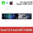 thumbnail image 3 of Aotsr Dual 12.3 inch Screen Car Radio For Ford F150 Raptor 2009-2014 Android GPS Navigation Multimedia Video Player Stereo Receiver Head Unit, 3 of 15