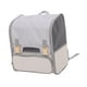 thumbnail image 1 of Mochila transportadora para mascotas, mochila para gatos, cubierta ajustable, bolsa de viaje transpirable para salir y gatos, para senderismo, viajar Gris, 1 of 8