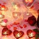 thumbnail image 5 of Cadena de Luces Decorativas DENGXMXG para El Día de San Valentín Forma de Corazón Luz de Hadas, 5 of 5