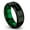 Green, variant on Mens Titanium Steel Ring Brushed Polished Band Simple Design Jewelry For Men Fashion Accessory Everyday Wear Look
