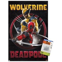 Marvel Deadpool & Wolverine - Duo Wall Poster with Push Pins, 14.725" x 22.375"