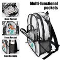 thumbnail image 4 of Aladdin Clear Backpack Heavy Duty Transparent Backpack See Through Book Bag for College School Travel Work Sports, 4 of 7