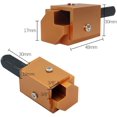 thumbnail image 2 of Cutting Right Angle Corner Chisel, High Accuracy Square Hinge Recesses Mortising Woodworking Tool for Squaring Hinge Recesses Wood Door,Silver, 2 of 5