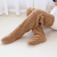 thumbnail image 5 of Over Knee Fuzzy Socks high Plush Stockings Fuzzy Long Leg Warmers Winter Home Fluffy Sleeping Socks, 5 of 16