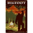 thumbnail image 2 of Home of Bigfoot  WPA Style, Stretched Canvas Wall Art by Lantern Press Sold by ArtCom, 2 of 5