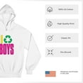 thumbnail image 6 of I Recycle Boys Puff Print Sweatshirt Funny Dating App Humor Single Independent Heart Breaker Relationship Hoodie, 6 of 7