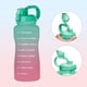 thumbnail image 3 of Botella de agua de 2,2 l con pajita: marcador de tiempo motivacional, a prueba de fugas y sin BPA. A, 3 of 8