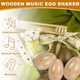 thumbnail image 4 of Uxcell 6 Pcs Wood Egg Shaker Wood Musical Eggs Hand Percussion Shaker Wooden Hand Percussion Instrument for DIY Painting Music Learning Easter Party Performance (Wood Color), 4 of 6