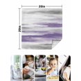 thumbnail image 5 of Cloth Napkins Set of 2 - 20x20 Inches, Purple Gray White Washable Reusable Table Napkins, Retro Country Abstract Mottled Texture Soft & Absortbent Dining Napkin for Party Wedding Hotel Restaurant, 5 of 8
