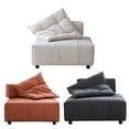 thumbnail image 2 of Furvclv Modular Sectional Single Sofa With Removable Back Space Saving 35D High-density Sponge Leather For Living Room Home Office (84 x 84 x 33cm), White, 2 of 9