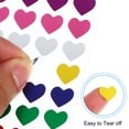 thumbnail image 3 of Uxcell 1800 Pcs Heart Reward Stickers, 30 Sheet Foil Sparkling Self Adhesive Colorful Sticker, Multicolored, 3 of 7