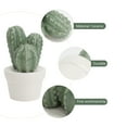 thumbnail image 3 of Adorno de Cactus simulado, bonsái de interior, decoración de plantas en maceta, color verde, 1 ud., 3 of 6