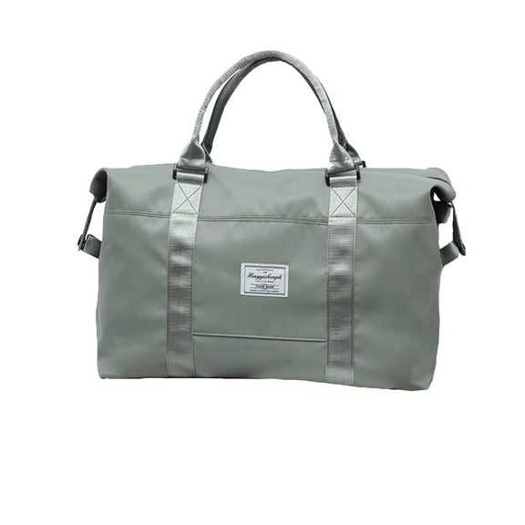 LACKUST Expandable Gym & Duffle Bags, Sports, Weekend Travel, Lightweight Overnight, For Men & Women,Gray