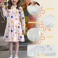 thumbnail image 6 of DISNIMO Cat Heart Dress for Girls Flower Dresses Kid Long Sleeve Swing Dress Girls Knee Length Dress with Collar for Girls Skater Dress Size 7-8 Girls Twirly Dresses Girls Beach Dress Girl Clothes, 6 of 7
