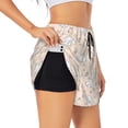 thumbnail image 1 of Balery Cute Rabbit Pantalones cortos deportivos para mujer con forro y dos bolsillos, elásticos, para entrenamiento, gimnasio, yoga-Large, 1 of 7