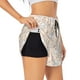 thumbnail image 1 of Balery Cute Rabbit Pantalones cortos deportivos para mujer con forro y dos bolsillos, elásticos, para entrenamiento, gimnasio, yoga-Small, 1 of 7