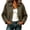 Army Green, variant on Suede Bomber Jackets For Women Lapel Button Down Zip Up Cardigan Casual Loose Fashion Fall Winter Outwear (XL, Wine)