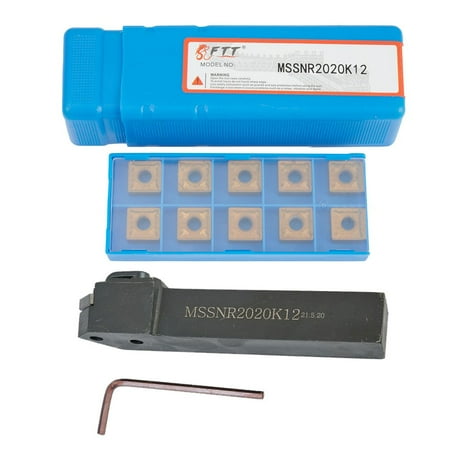 

MSSNR2020K12 Lathe Turning Tool holder + 10pcs SNMG120408 SNMG432 carbide insert