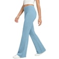 thumbnail image 6 of BXJX Girls Flare Pants Size 10-12 T, Elastic Waist School Casual Stretch Kids Yoga Pants Blue, 6 of 9