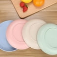 thumbnail image 3 of Reusable Unbreakable Wheat Straw Plates - Eco-Friendly Dinnerware, 3 of 8