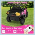 thumbnail image 6 of Sakiyr 24V Ride On Dump Truck for Kids, 2-Seater Electric Car with Remote, 4WD, Dump Bed, Shovel, Music & Lights, Pink, 6 of 6