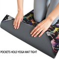 thumbnail image 3 of Black Colorful Horse Pattern Hot Yoga Mat Towel Non Slip for Hot Yoga - Quick-Drying Yoga Mat Cover with 4 Corner Pockets with Travel Bag - Hot Yoga Towel Non Slip Grip Moisture Wicking Sweat 70"x26", 3 of 6