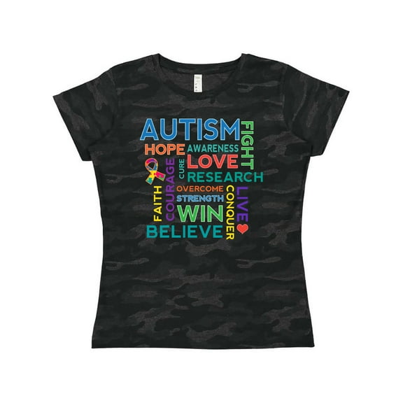Inktastic Autism Support slogan Women's T-Shirt