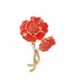 thumbnail image 1 of Minnieouse Broches para mujer, alfileres elegantes de amapola con diamantes de imitación, broche de flores brillantes, alfileres esmaltados, Accesorios de disfraces, 1 of 6