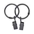 thumbnail image 3 of Juego de 20 anillos de clip para cortina de 3,0 mm x 25 mm, negro, 3 of 5
