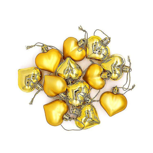 Decoraciones para fiestas de San Valentín Globos de corazón (dorado) 48 piezas Uu