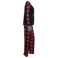 thumbnail image 6 of Azrian Christmas Womens Plaid Deer Print Long Sleeve Tops+Pants Family Pjs Matching Set, 6 of 6
