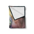 thumbnail image 2 of Universe Soft Flannel Fleece Throw Blanket, Panoramic View of Cosmic View of the Earth the Sun and Galaxy, Cozy Plush for Indoor and Outdoor Use, 60" x 80", Multicolor, by Ambesonne, 2 of 5