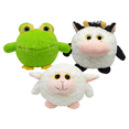 thumbnail image 1 of Animales De Peluche Bolita Con Sonido Paquete 3 Pz Importadora La Merced Tela Suave Hipoalergénica, 1 of 6