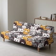 thumbnail image 4 of SCRAWLGOD Cartoon Cats Pattern Sofa Slipcover Washable Sofa Cover Without Armrest Heavy Duty Furniture Protector Breathable Couch Slipcover with Elastic Bottom, 4 of 9