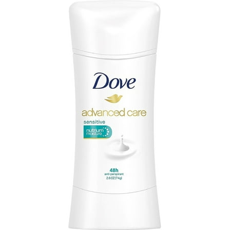 Dove Advanced Care Antiperspirant, Sensitive 2.60 oz (Pack of 2)