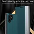 thumbnail image 3 of Nalacover Case for Samsung Galaxy S23 Ultra, Luxury PU Leather Flip Folio Cover with Bracket Kickstand Magnetic Adsorption Full Body Lens Protection Shockproof Case,Black, 3 of 10