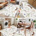 thumbnail image 5 of 3'x5' Area Rugs, Pastoral Botanical Butterfly Indoor Outdoor Area Rug for Living Room Bedroom, Spring Floral Watercolor Washable Bathroom Rugs Kitchen Floor Carpet Mats Home Decor Aesthetic, 5 of 8