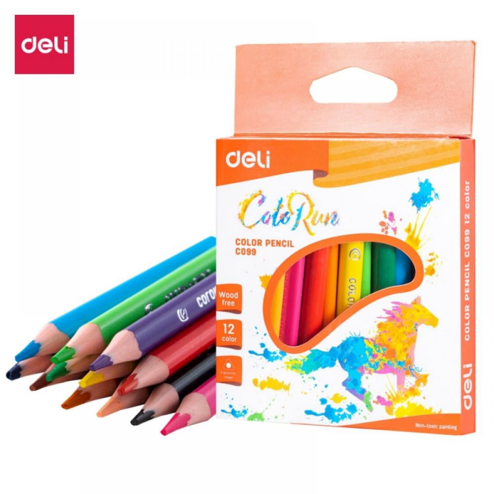 Black Friday!!Mini Colored Pencils in Assorted Colors, Wood Free Coloring Supplies for Kids, 12 Color