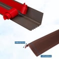 thumbnail image 2 of HXRH Non-Slip Step Edge Protector,1pack Brown Stair Nosing,Brown Stair Edge Protector,Durable Self Adhesive Trim for Home,Office, 2 of 2