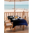 thumbnail image 2 of Outdoor Tablecloths with Umbrella Hole & Zipper, Navy Blue Black Ombre 60 x102 Inch Rectangle Tablecloths, Modern Abstract Striped Gradient Waterproof Table Cloth, Patio/Pool/Picnic Table Covers, 2 of 8